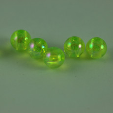 PERLES FLUO VERT 6 MM