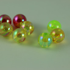 PERLES FLUO ASSORTIES 8 MM